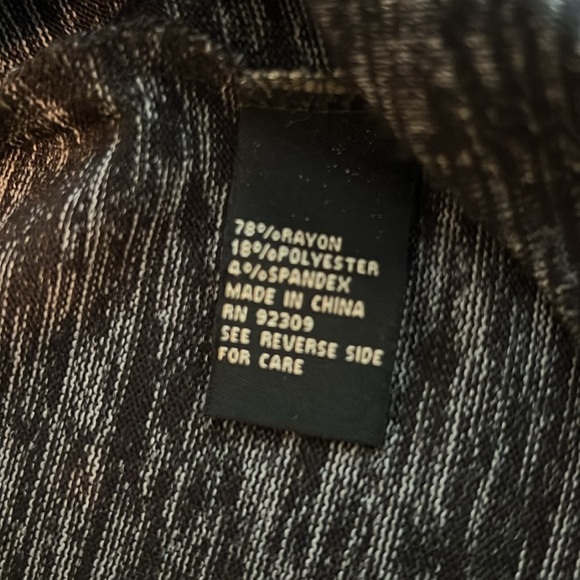 DG2 plus size 2x Black Heather sweater top w Charcoal beads - Picture 11 of 12